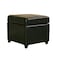 Baxton Studio Black Full Leather Storage Cube Ottoman A-1814 - alternate 1